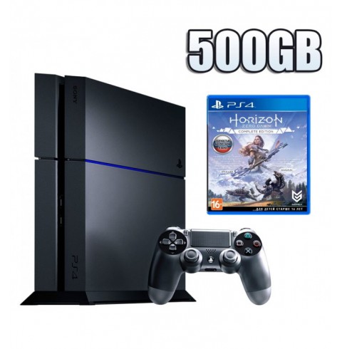 PlayStation 4 Fat 500 GB Б/У + Диск Horizon Zero Dawn